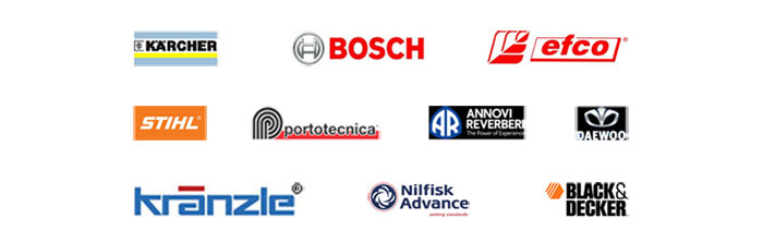 логотипы производителей автомобильных моек высокого давления